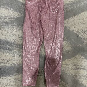 Pink Shimmer Adult Fabletic Powerhold Leggings